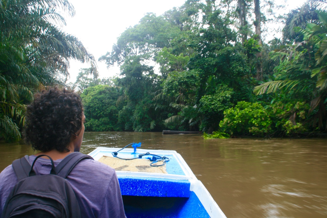 Boat on the way to tortuguero