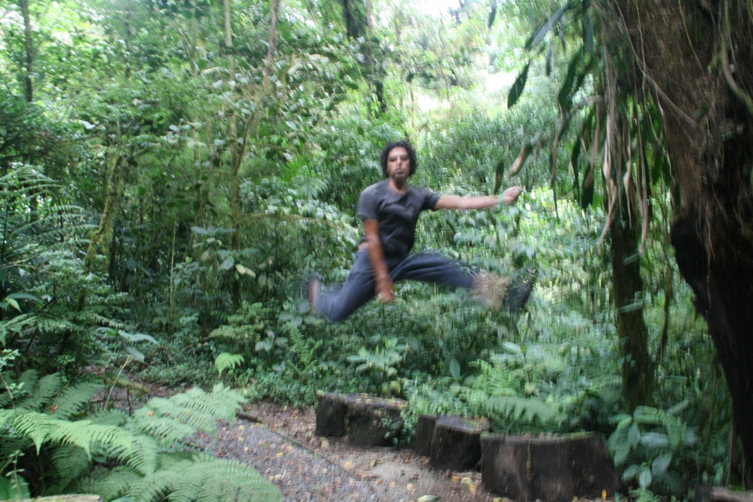 V air guitar in santa elena national park