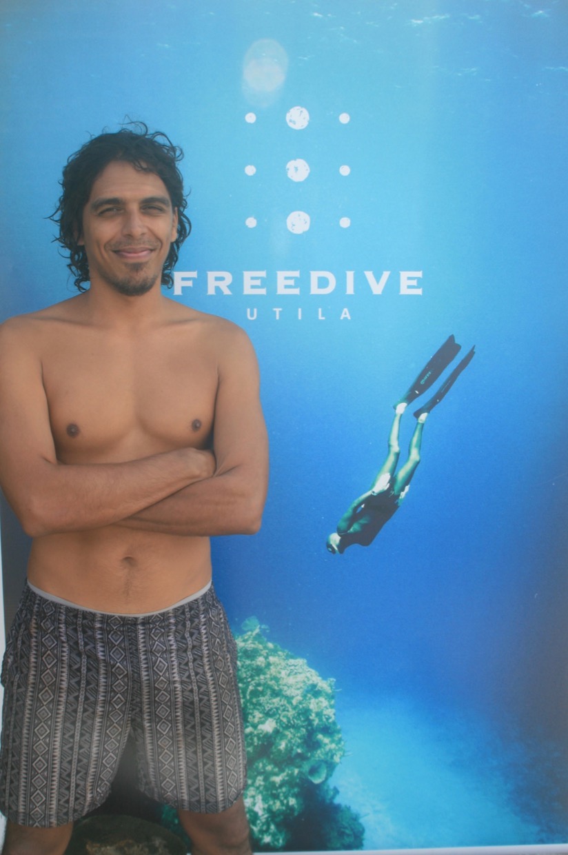 V dreaming of his future as a free dive master in utila